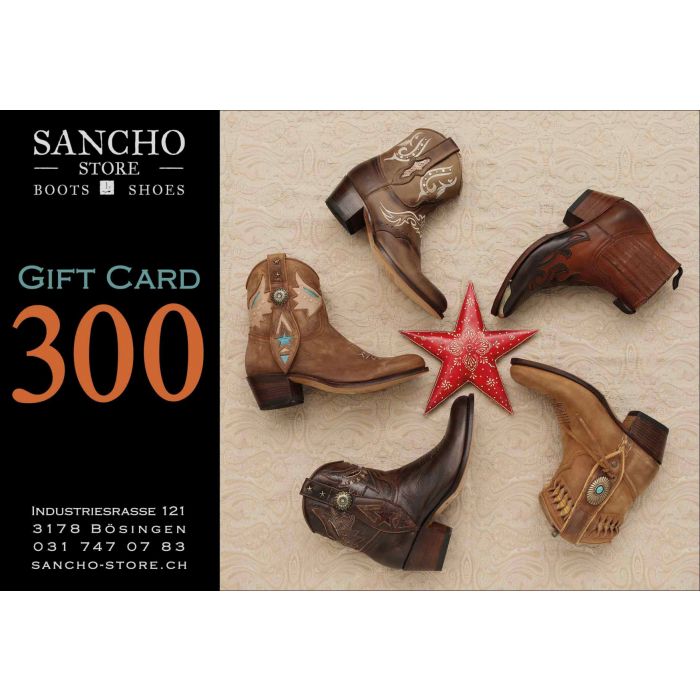 300.00 Gift Card from Sancho Store