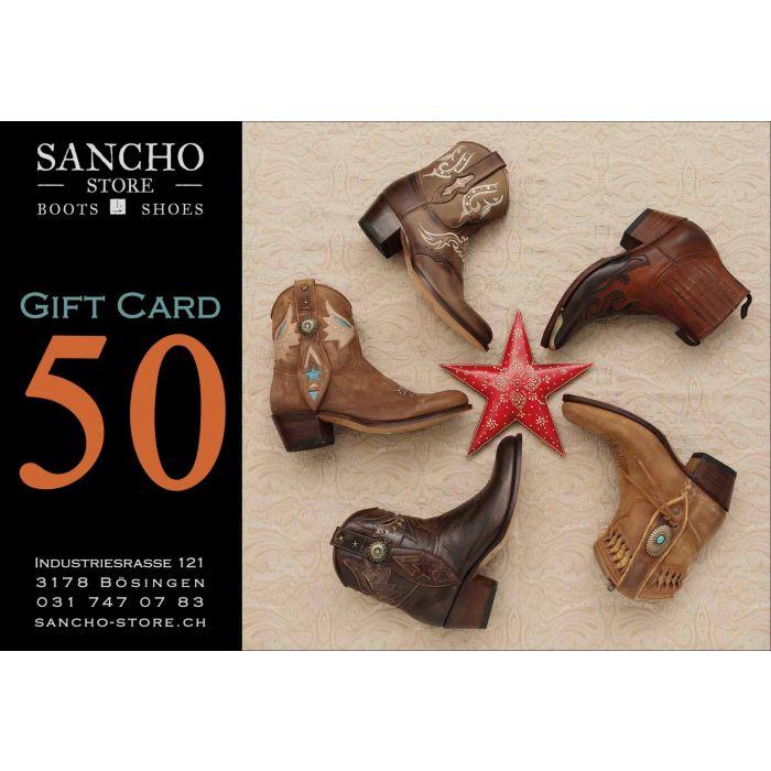 50.00 Gift Card from Sancho Store