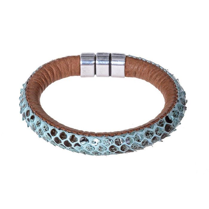 Leather Bracelet turquoise - Bijou | Sancho Store