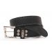 8563 Leather belt black Sendra