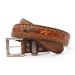 Sendra Leather Belt 8347 with Python Leather in different Brown Shades