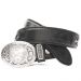 Sancho Unisex Leather Belt 4065 combined black