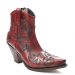 Sendra 16695 Red Women's Ankle Boot Flora Rojo Old Lavado