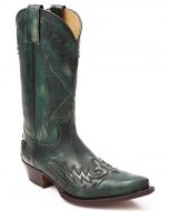 Green Sendra Cowboy Boots 9669 Snip Toe