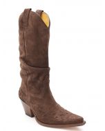 Women's Shaft Boots Sendra 7926 Nubuck dark brown 