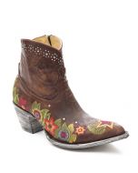 Franka Old Gringo Womens Ankle Boots with Floral Embroidery
