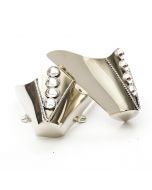 Metal Boot Tips with Rhinestones