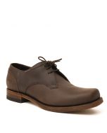 Sancho Abarca Boots 6278 Square Toe Biker Shoes - brown