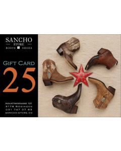 Geschenk-Gutscheine von Sancho Store Boots & Shoes