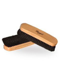 Burgol Polishing Brush  -dark Horsehair Bristles - Wood Handle