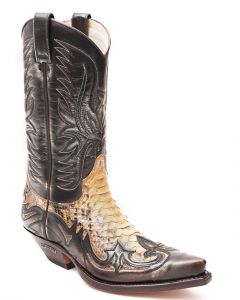 Schlangenleder Boots Sendra 3241 Cuervo Denver/Tierra Python  40